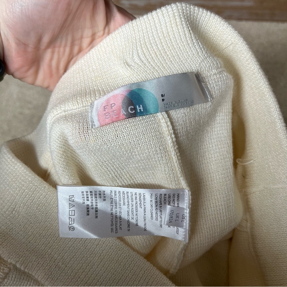 Free People Cream Wide-Leg Pants - Picture 5 of 7